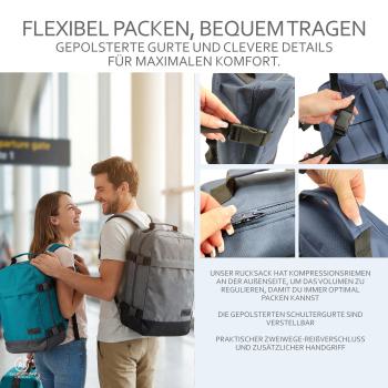 Preview: BAMBINIWELT Handgepäck, Rucksack ,Reise Koffer, Boardgepäck,  40x25x20cm oder 40x30x20cm